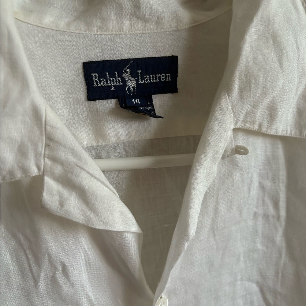 Ralph Lauren Polo Linen White Shirt